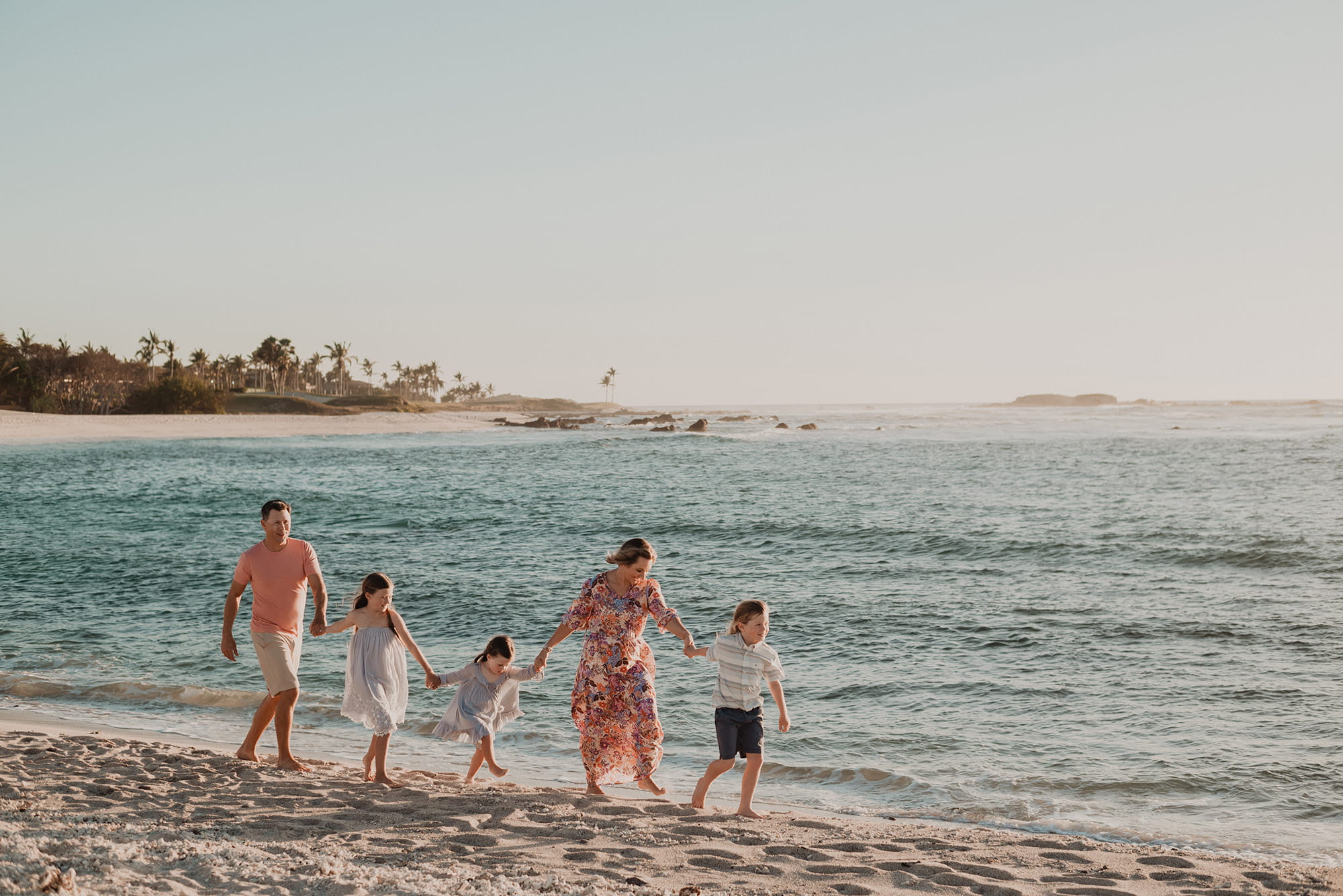 Punta Mita family beach photography session