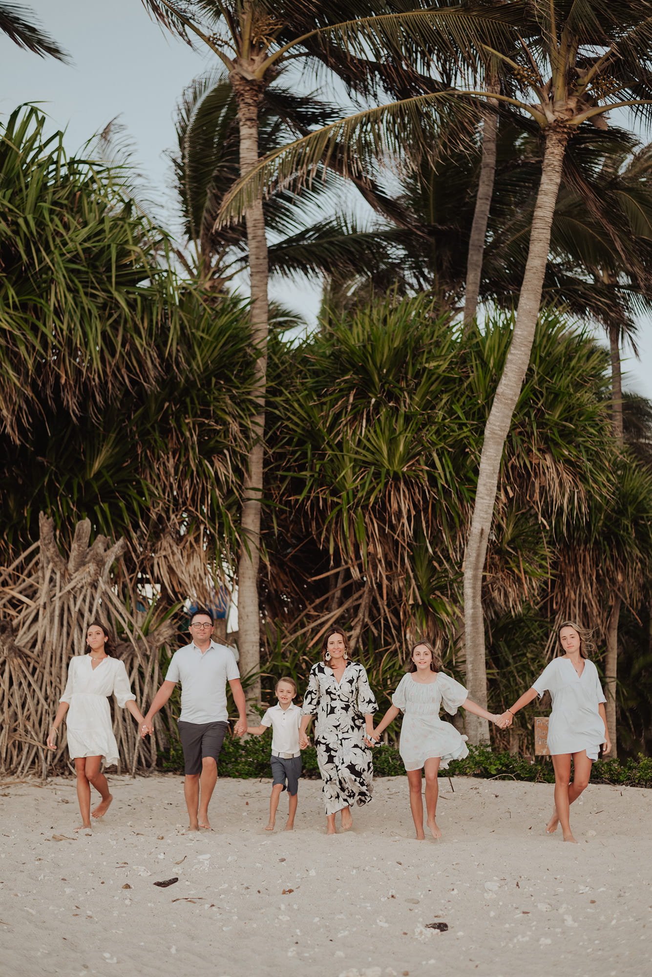 Family portrait session Punta Mita beach